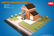 Low Poly Buildings Pack, an Architecture 3D Model by multimedia4ds (Thumbnail 10 of 10)