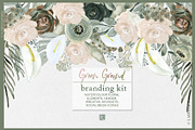 Green ground. Watercolor flowers, an Illustration by LABFcreations (Thumbnail 9 of 10)