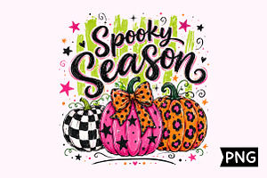 Spooky Season Halloween Pumpkins PNG, a Seasonal Illustration by Creative Art
