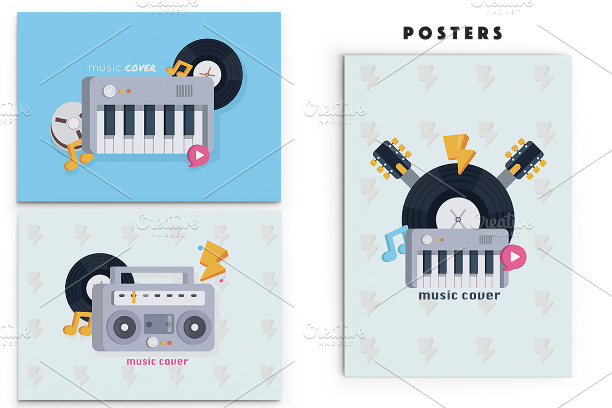 Music set, a Decorative Illustration by BSVIT (Photo 3 of 7)