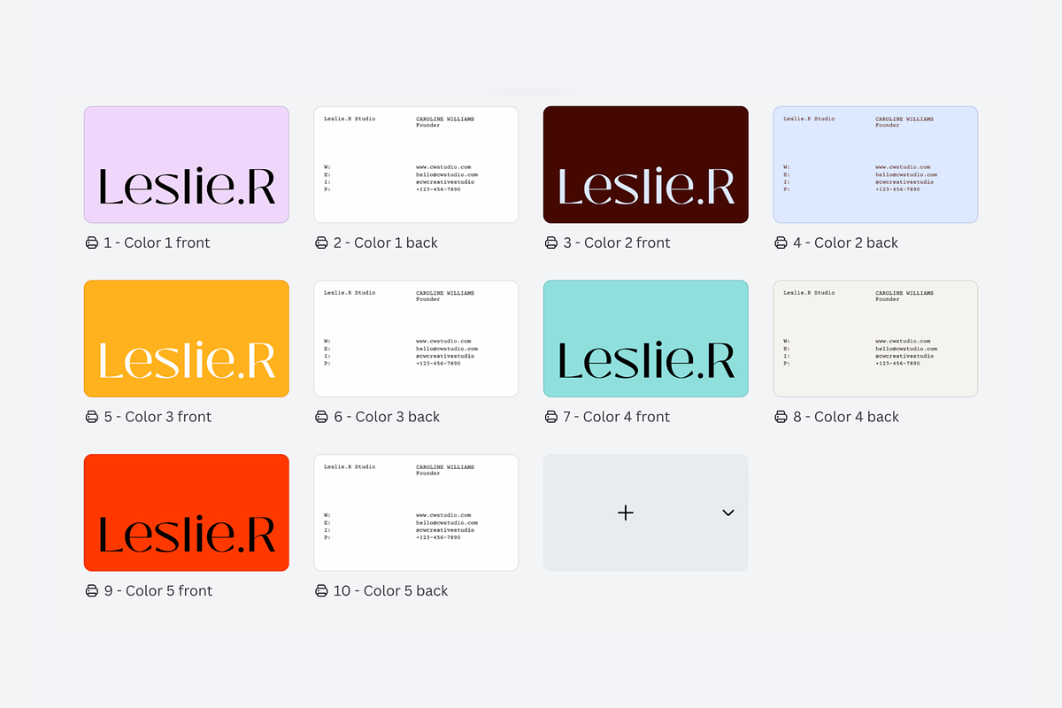 Colorful Business Card Template, a Business Card Template by LePosey Studio (Photo 7 of 8)