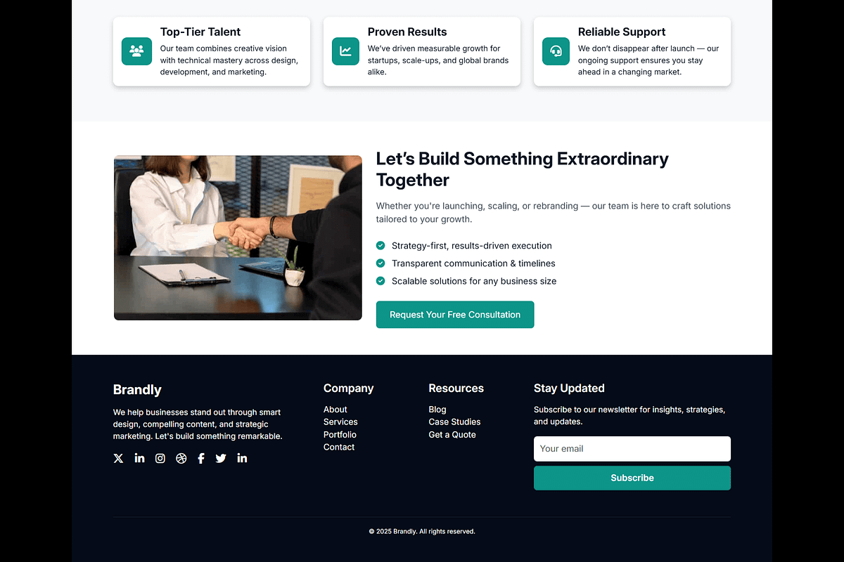 Bandly - HTML Template for Agencies preview 6