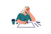 People study at desk set, an Education Illustration by PaperTrident (Thumbnail 19 of 19)