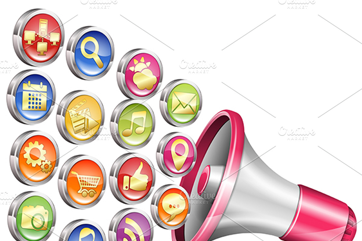 Megaphones, a Technology Illustration by TAlex (Photo 5 of 6)