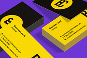 HR Unique business card mockup, a Print Template by Michał Pieczyński (Thumbnail 1 of 9)