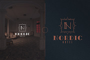 Art Deco A-Z Logo Templates, a Branding & Logo Template by VP Fonts (Thumbnail 15 of 29)