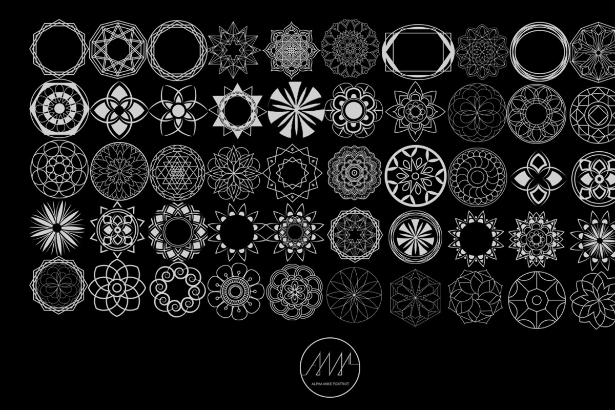 Geometric & Mandala Collection, an Illustration by Alpha Mike Foxtrot (Photo 2 of 9)