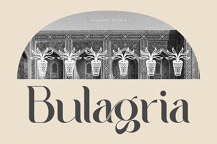 Bulagria Serif Display Font, a Serif Font by Hishand Studio
