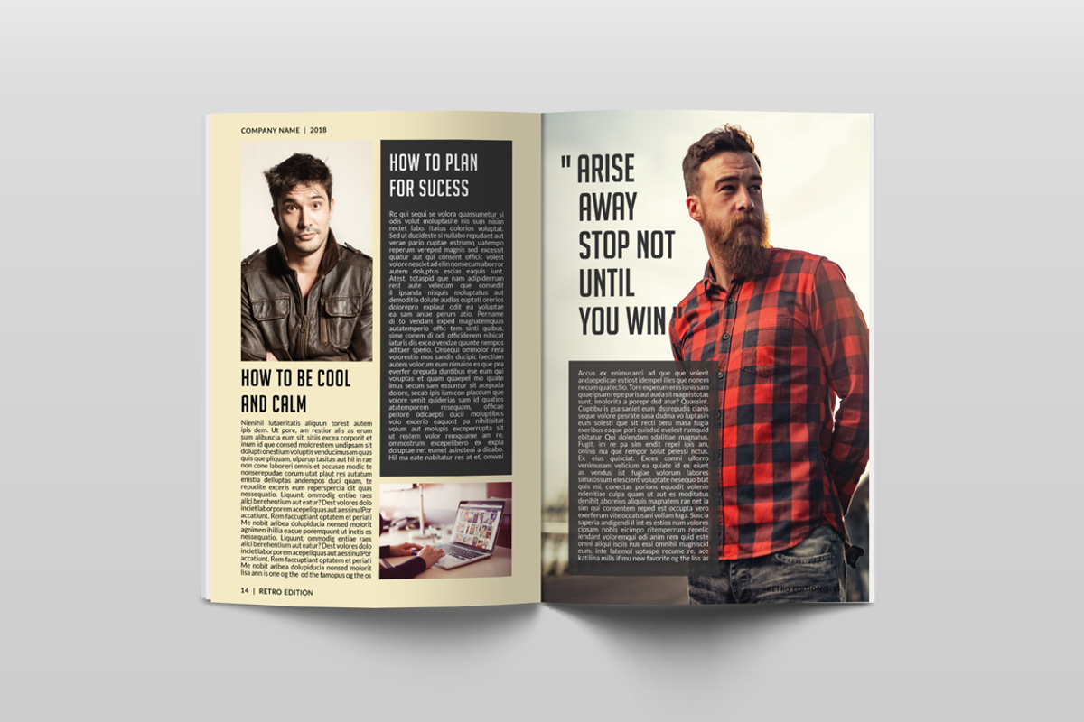 Retro Style Business Newsletter, a Brochure Template by Jaisivakumar (Photo 10 of 16)