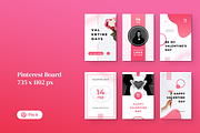 Happy Valentines Day Pinterest Post, a Social Media Template by Rahardi Creative (Thumbnail 3 of 6)