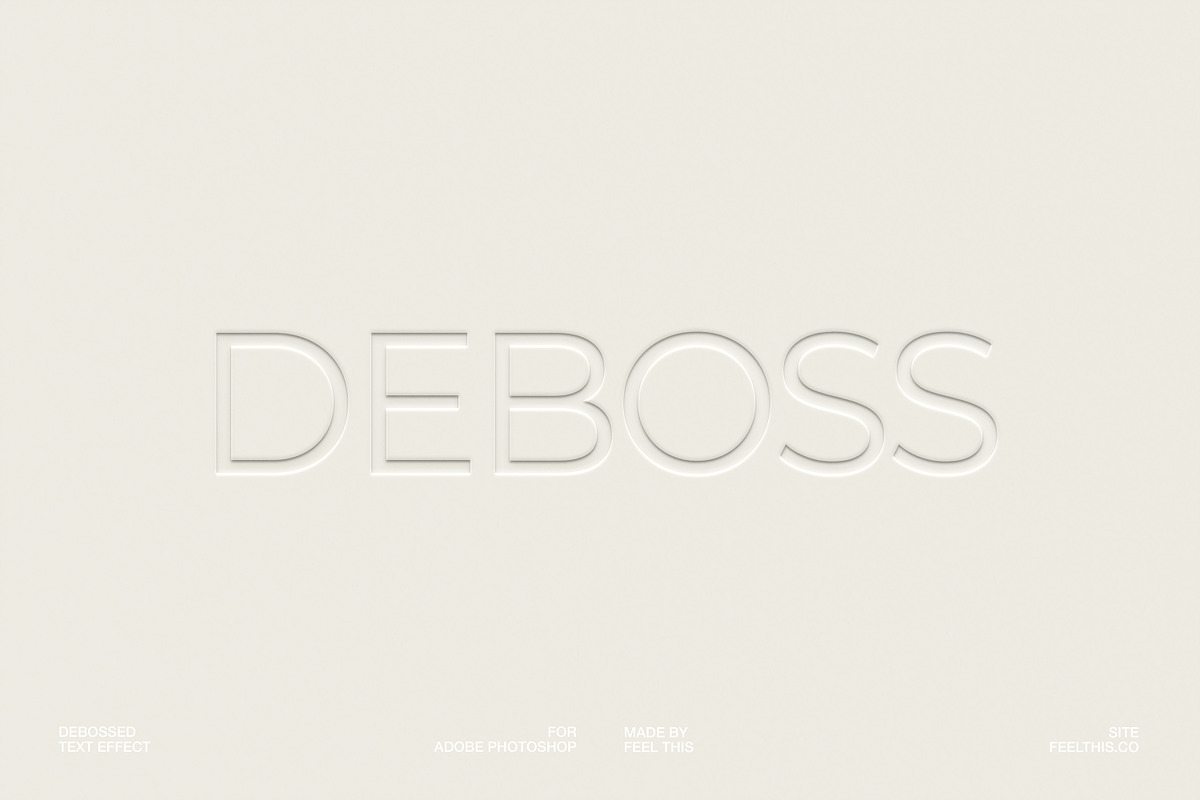 Debossed Paper Logo Mockup PSD, a Packaging Mockup by Feel This (Photo 1 of 5)