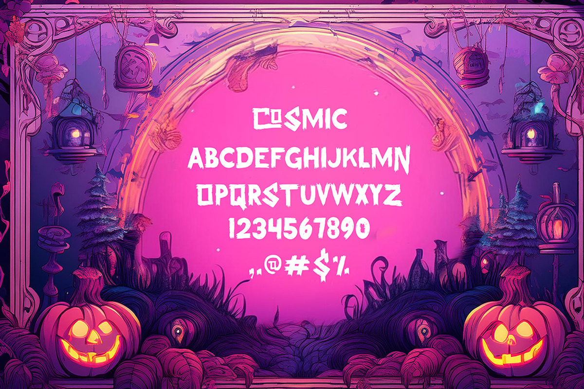 Cosmic - Halloween Font Duo, a Handwritten Font by Angin Studio (Photo 5 of 6)