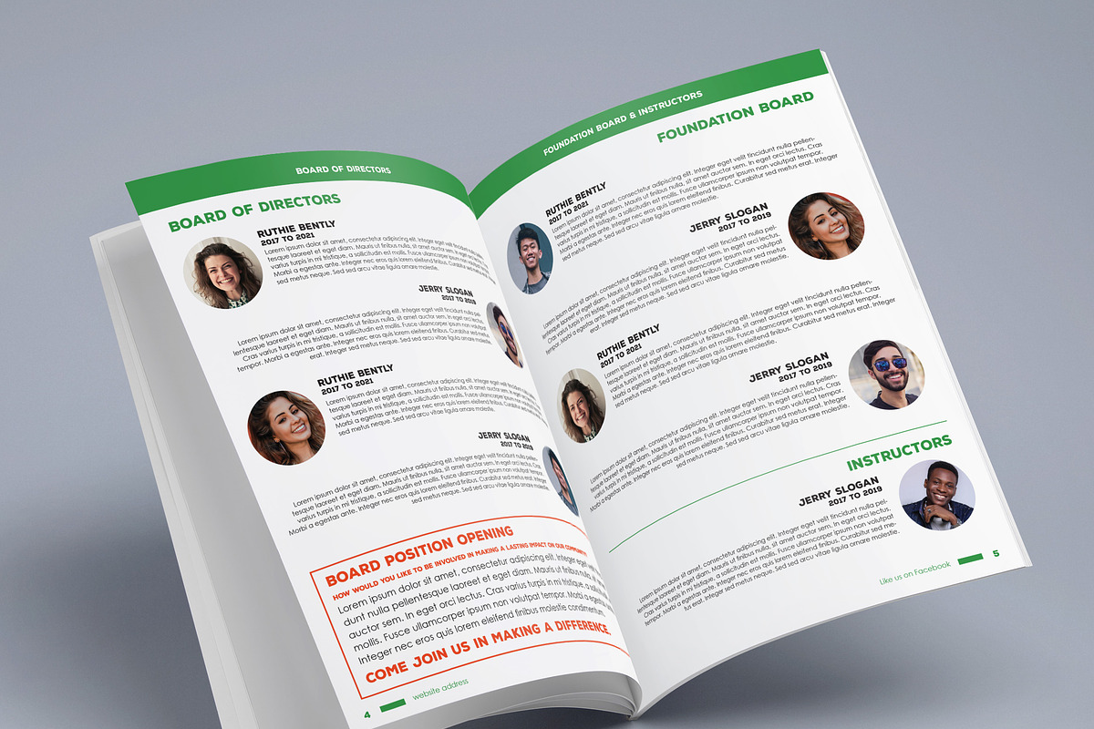 Parks & Recreation Schedule Brochure, a Magazine Template by vernitabashe (Photo 2 of 4)