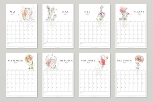 2024 Printable Calendar - Fynbos Art