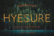 HYESURE - lacerated handwritten font, a Serif Font by CHIMERA (Thumbnail 1 of 8)