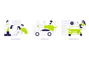 Insurance company isolated cartoon, a Finance Illustration by Visual Generation