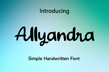 Allyandra Handwritten Font