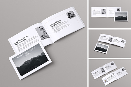 A4 Landscape Magazine Mockup, a Books & Magazine Mockup by swsi-studio