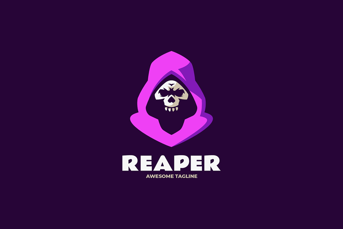 Reaper Simple Mascot Logo, a Branding & Logo Template by Artnivora.Std