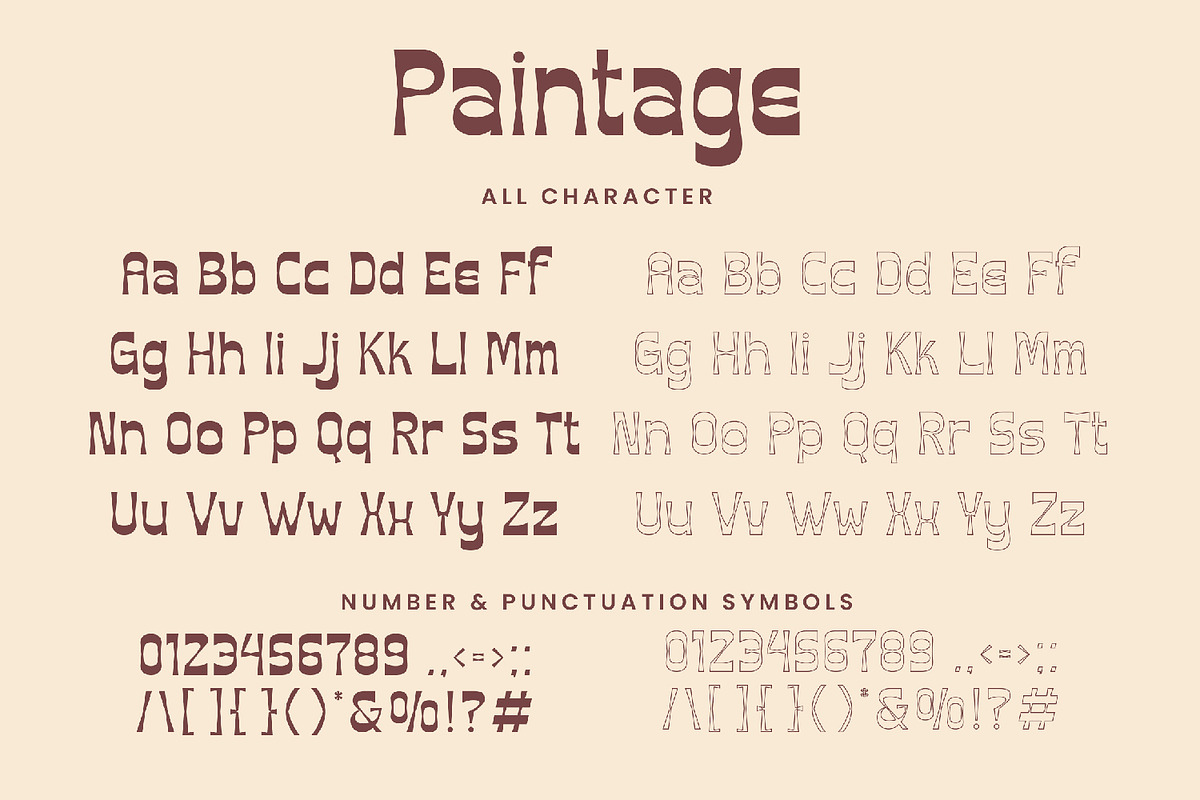 Paintage Paintage - Vintage Display, a Sans Serif Font by AQR Studio (Photo 5 of 8)