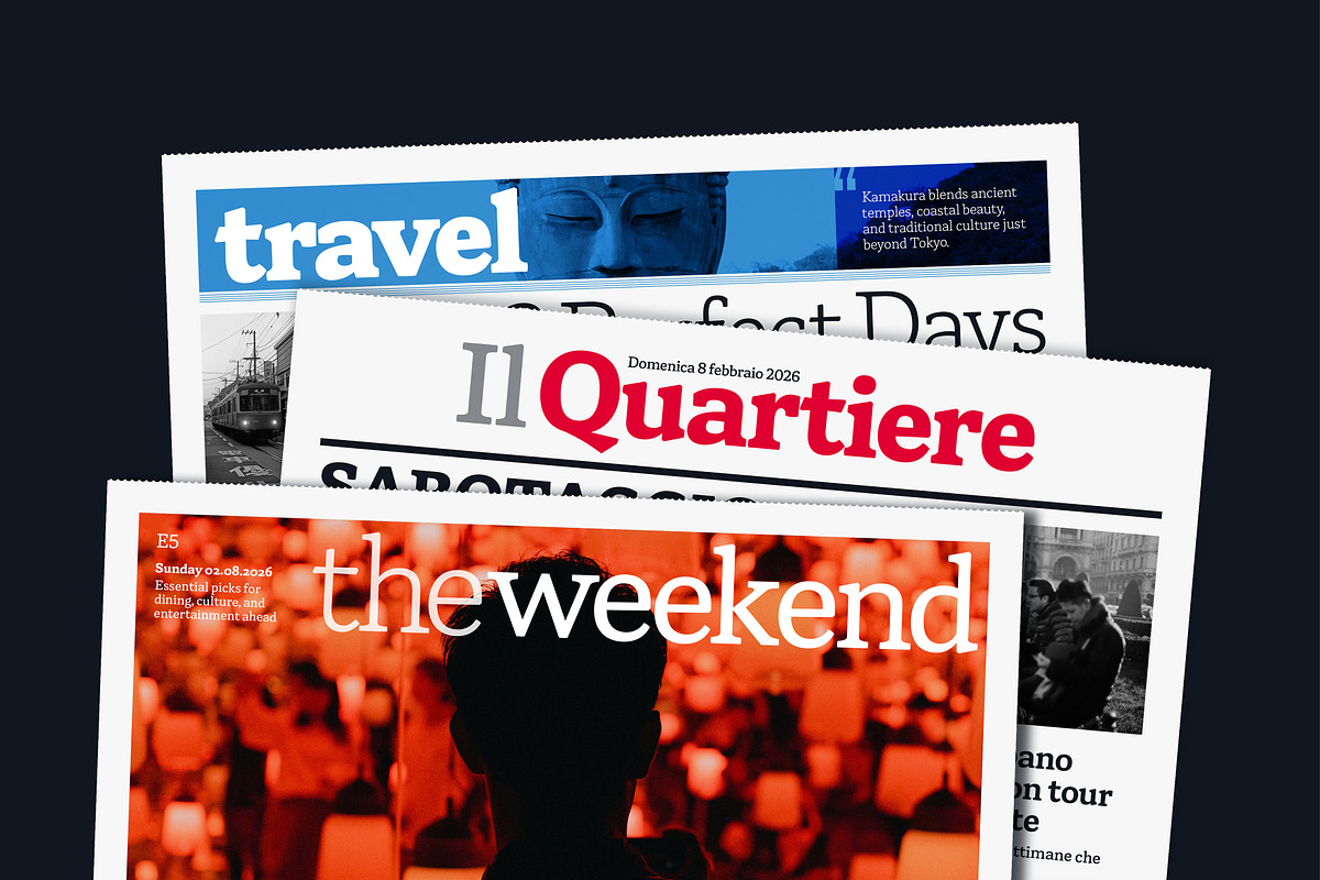 Herald News — Editorial Font, a Serif Font by Kevin Foley Fonts (Photo 2 of 14)
