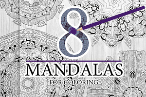 Mandalas for coloring 13, an Object Graphic by Watercolor fantasy