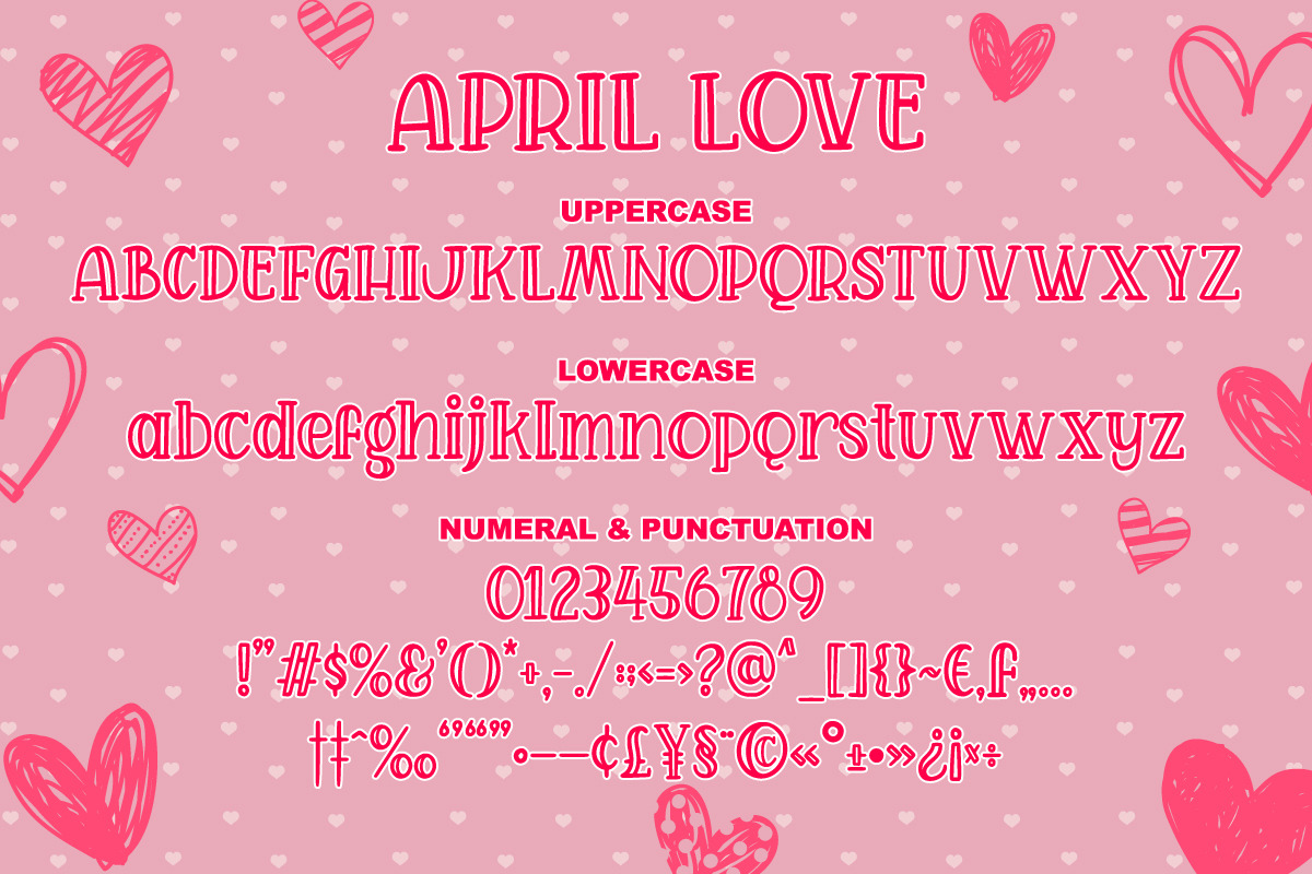 April Love - Handwritten Font preview 8