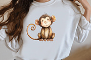 Watercolor Cute Baby Safari Animals, a Seasonal Illustration by Designworld (Thumbnail 8 of 10)