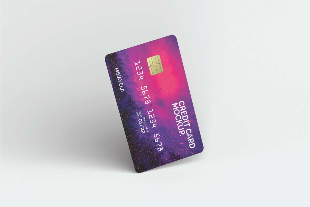 Stylistic Credit Card Mockup, a Product Mockup by ianmikraz (Photo 2 of 4)