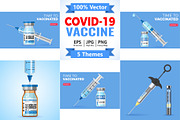 Covid-19 coronavirus vaccine syringe, a Healthcare Illustration by TAlex (Thumbnail 1 of 7)