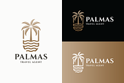 Tropical Palm Tree Resort Logo, a Branding & Logo Template by Design_Planet (Thumbnail 1 of 3)