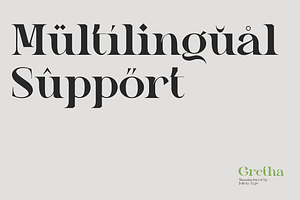 Gretha Family 14 Font Family