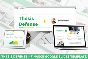 Thesis Defense - Google Slides, a Presentation Template by SlideFactory