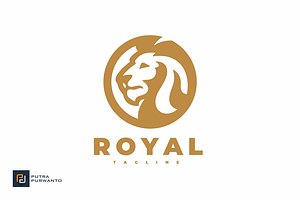 Lion Head Crest Logo Design