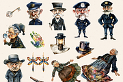 OLD LADY DETECTIVE CLIPART PACK, a Person Illustration by Daring Digies (Thumbnail 5 of 10)