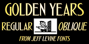 Golden Years JNL, a Font by Jeff Levine Fonts (Thumbnail 1 of 5)