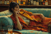 Vintage Bar Moody Portraits, a Person Illustration by StockVerse Creative (Thumbnail 3 of 4)