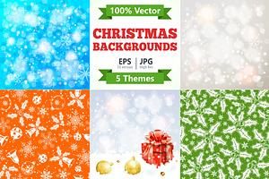 Christmas Backgrounds Themes, a Decorative Illustration by TAlex