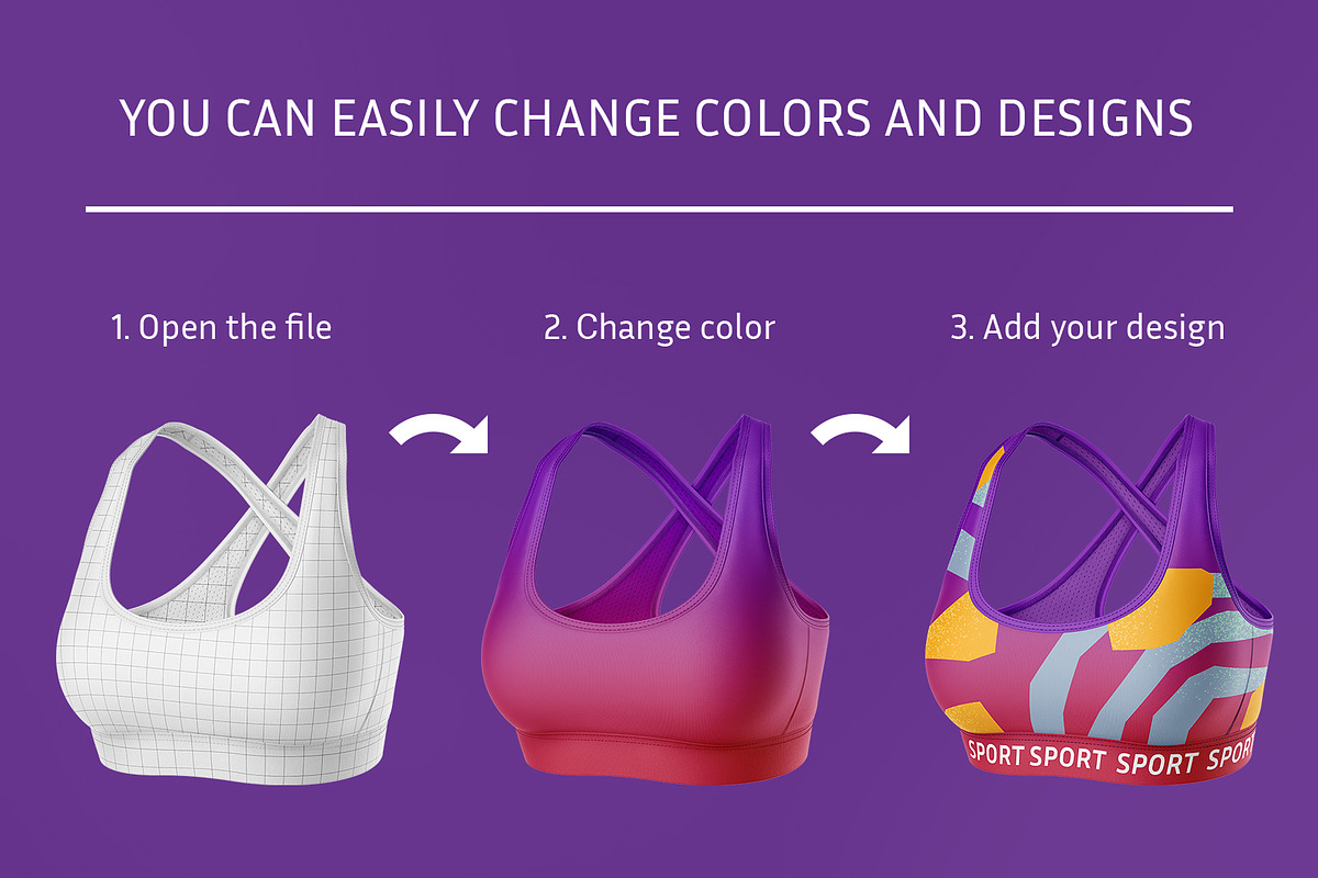 Women's Sport Tank Top mockup set, a Shirt Mockup by ShooShooShop (Photo 4 of 6)