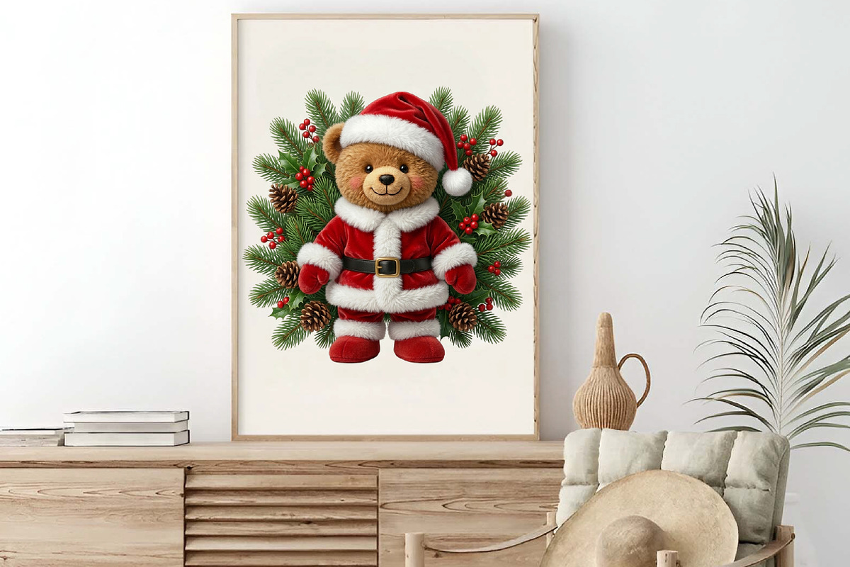 Christmas Teddy Bear Clipart, a Transportation Illustration by Digital Artistic99 (Photo 8 of 9)