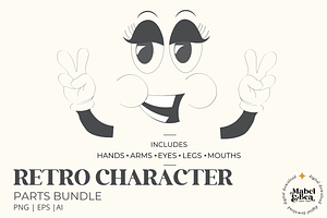Retro Character Parts Bundle