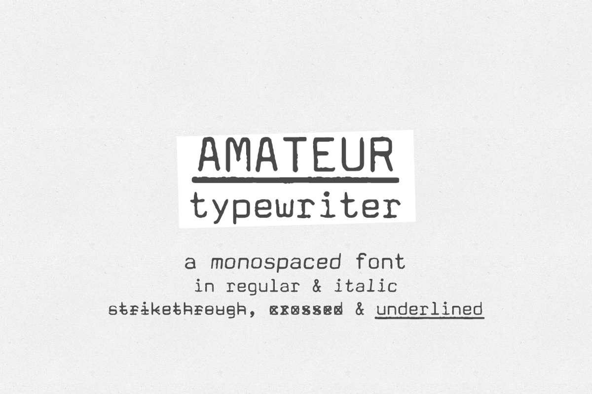 SALE! Typewriter Font Bundle, a Serif Font by Ana's Fonts (Photo 18 of 29)