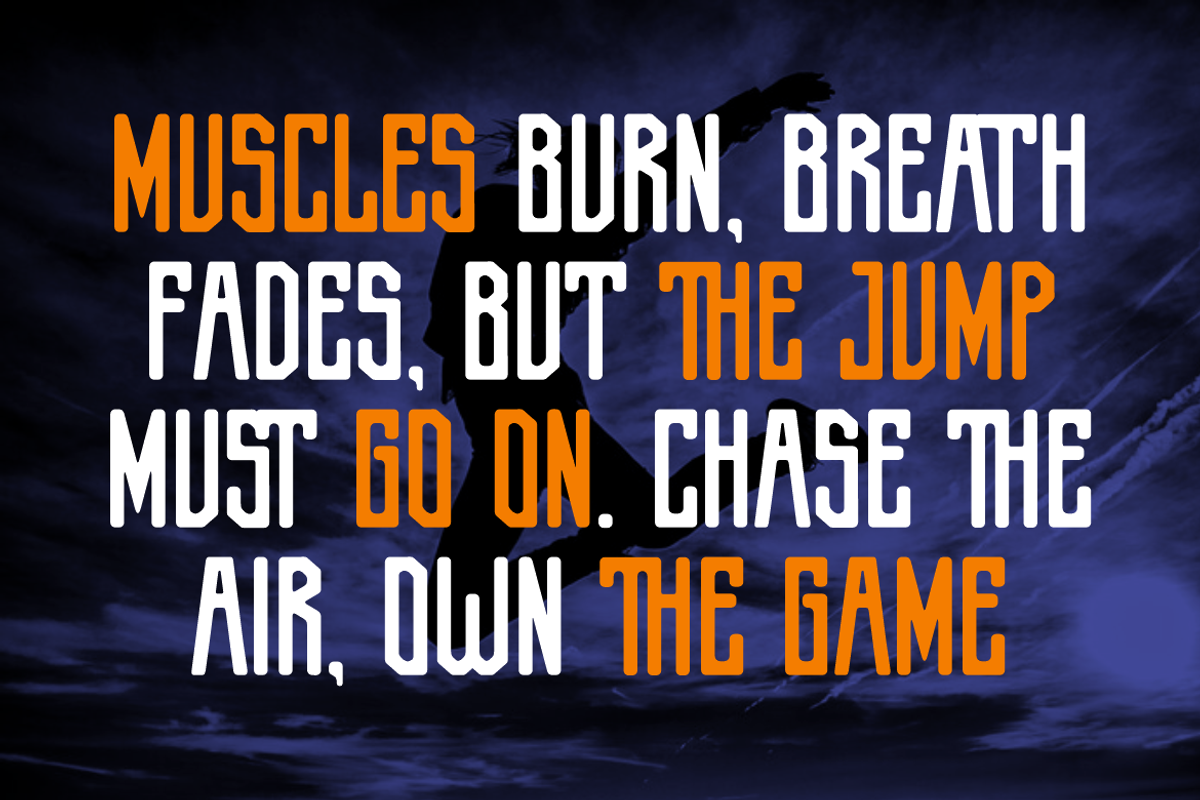Sportive Allstar - Condensed Sport, a Sans Serif Font by PutraCetol Studio (Photo 4 of 5)