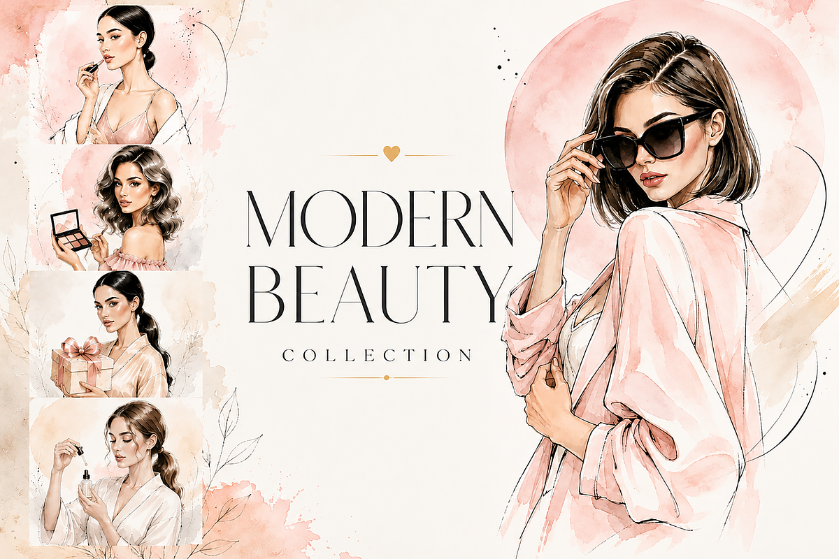 Modern Beauty Collection, a Person Illustration by MarisoArt (Photo 1 of 8)