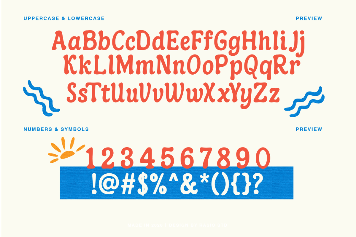 Wild Sunkie Retro Handwritten Font, a Serif Font by Rasio Studio (Photo 2 of 8)