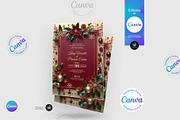 Christmas Wedding Invitation Flyer, a Flyer Template by Aam360 (Thumbnail 4 of 5)