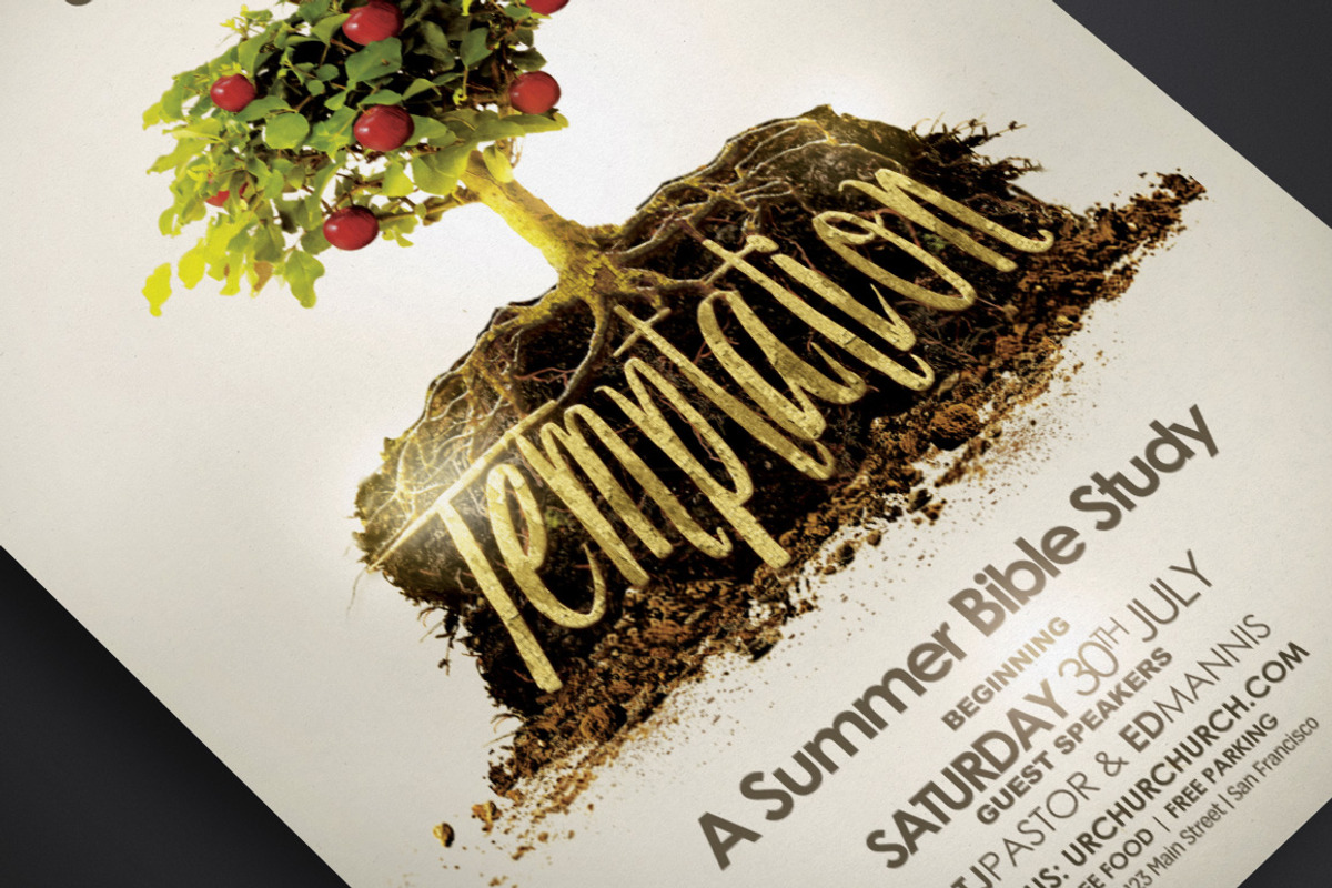 Temptation:Series, Bible Study Flyer, a Flyer Template by Design Cloud (Photo 2 of 4)