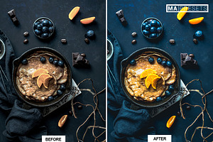 10 DARK FOOD Lightroom Presets