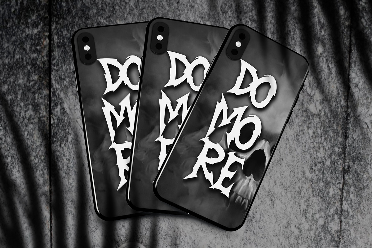 Novocane – Horror Metal Display Font, a Blackletter Font by dansdesign (Photo 4 of 12)
