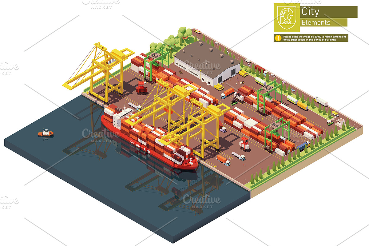 Isometric city map elements, an Object Graphic by tele52 (Photo 62 of 72)